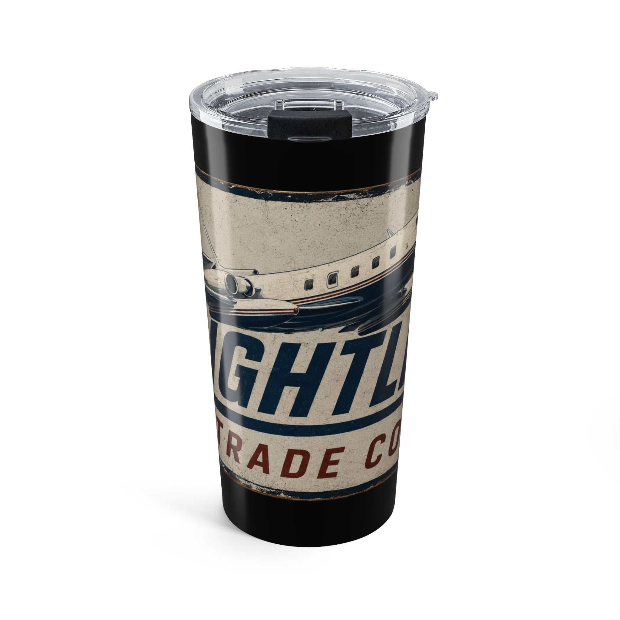 Aviation Vintage 20oz Tumbler — Flightline Retro Travel Coffee Cup