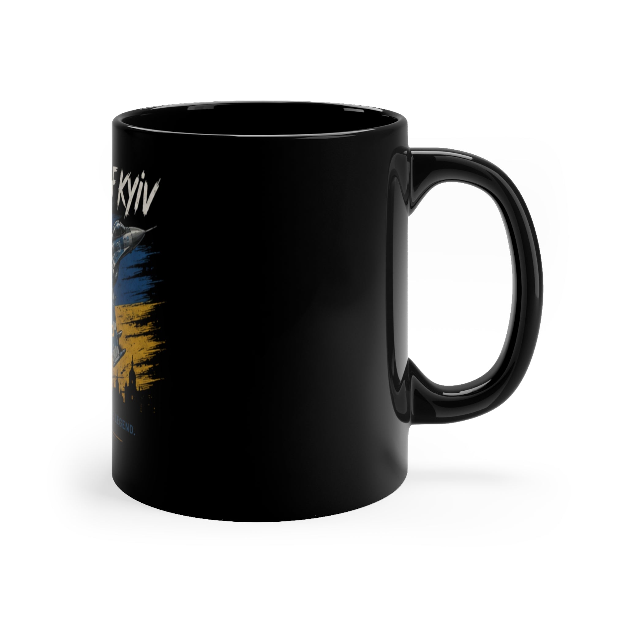 Ghost of Kyiv Coffee Mug — Ukrainian Fighter Jet 11oz