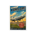 A Gentle Giant Vintage Airliner Gloss Poster — Retro Douglas DC-10 Aviation Wall Art