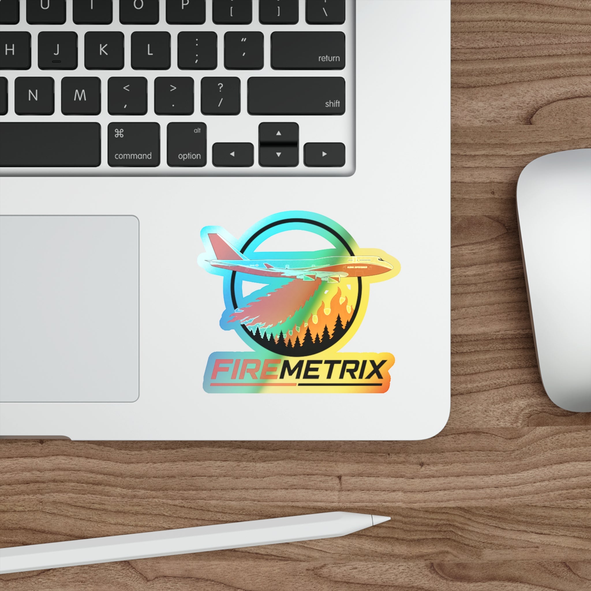 FireMetrix Wildfire App Holo Sticker
