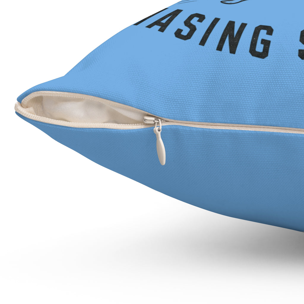 Aviation Pillow — "Turning Wrenches, Chasing Sunrises" Decorative Throw Pillow