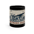 Flightline Trade Co. Vintage Plane Black Coffee Mug — 11oz