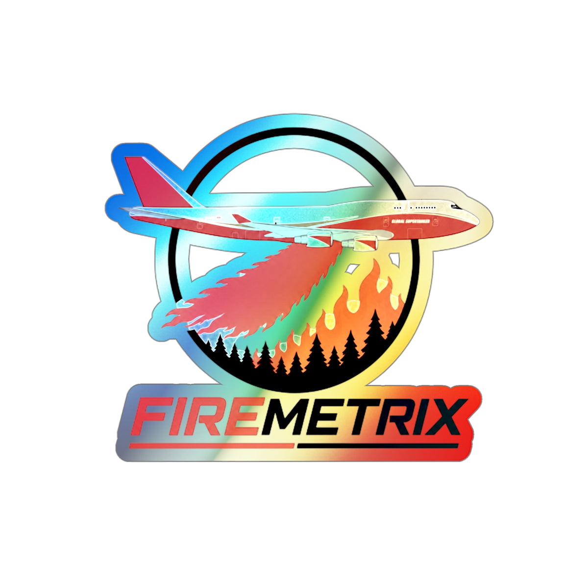 FireMetrix Wildfire App Holo Sticker