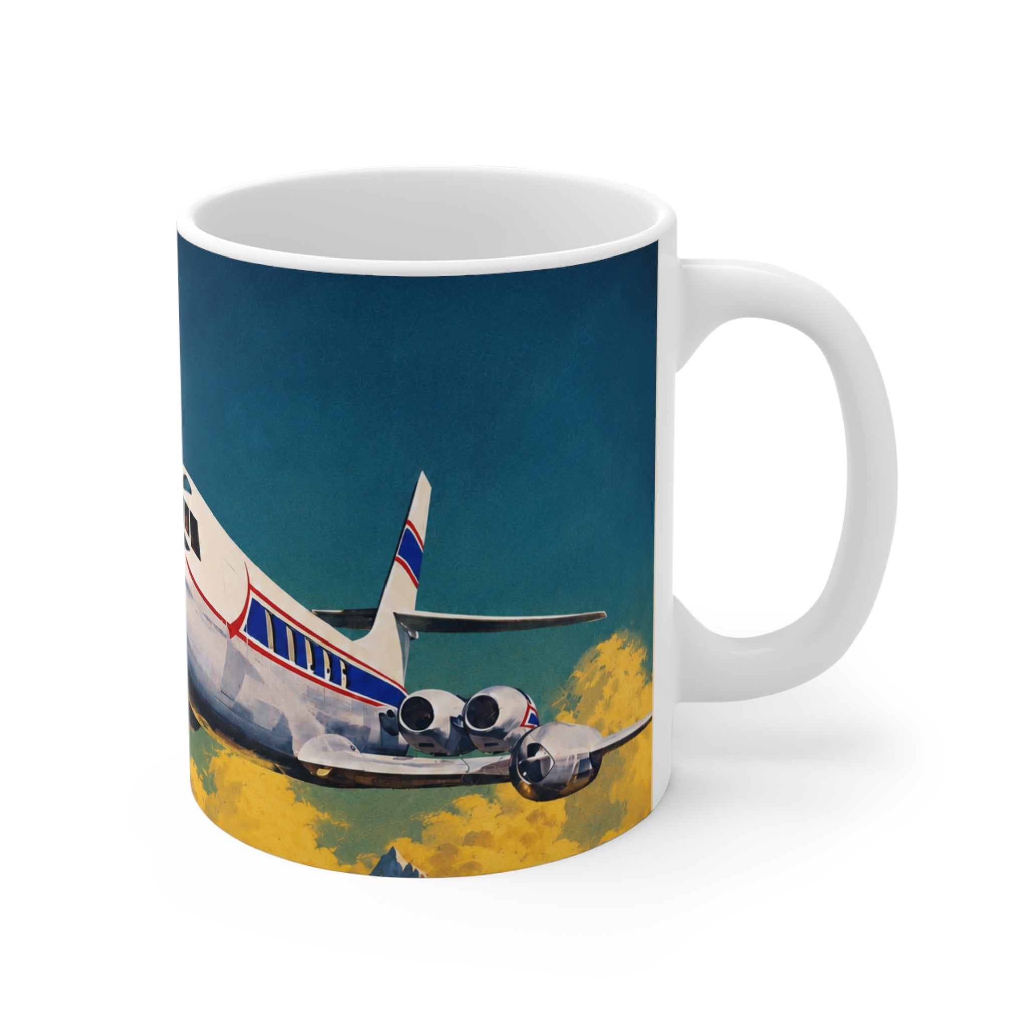 Jetstar Lockheed Vintage Aviation Mug — 'World's Fastest Corporate Plane' 11oz