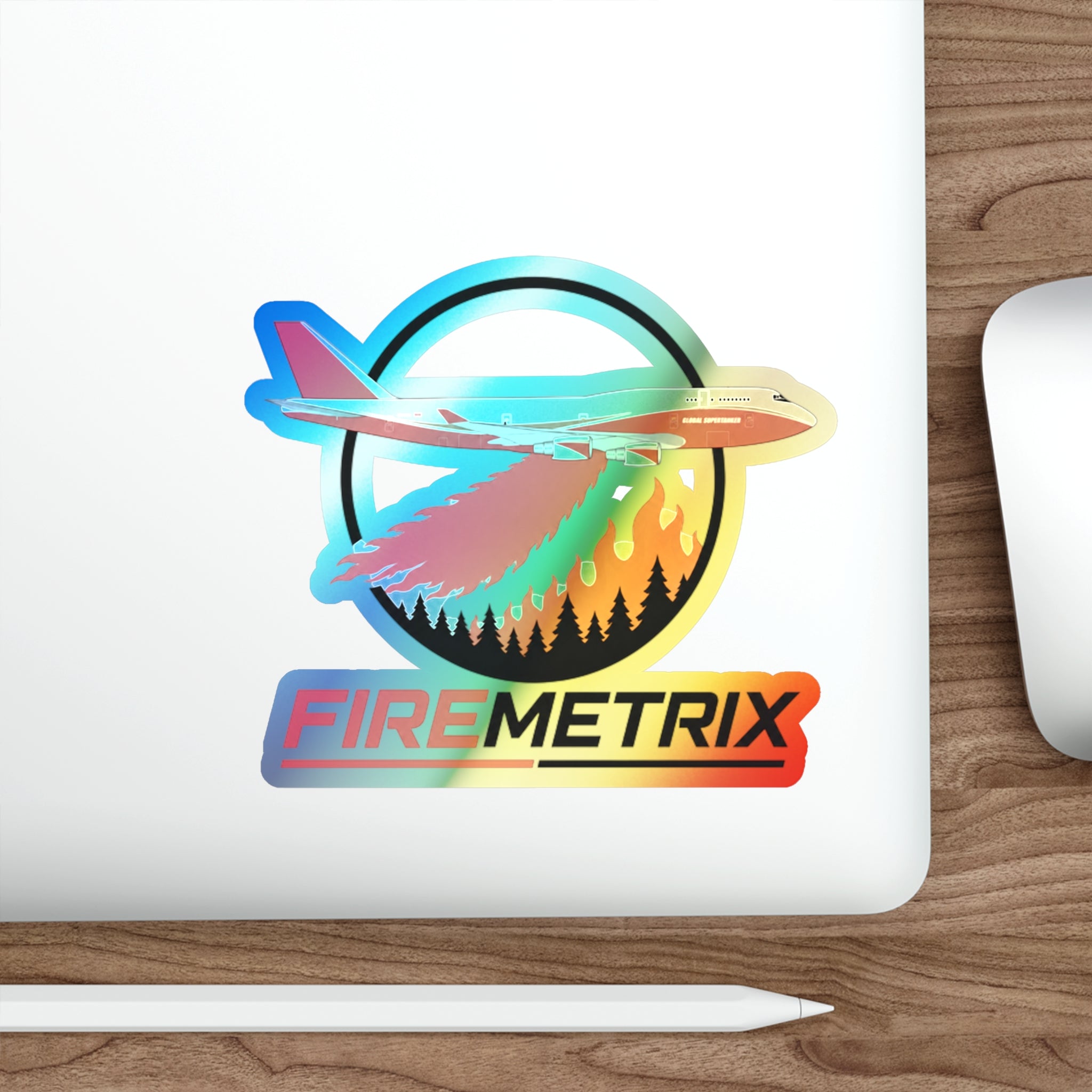 FireMetrix Wildfire App Holo Sticker