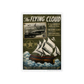 Vintage 'The Flying Cloud' Gloss Poster – WWII Air & Ship Propaganda Art