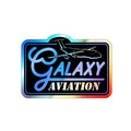 Holographic "Galaxy Aviation" Die-Cut Sticker