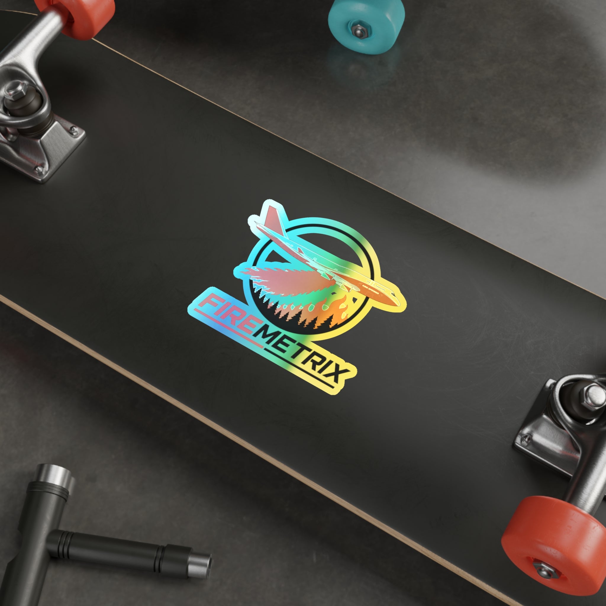 FireMetrix Wildfire App Holo Sticker