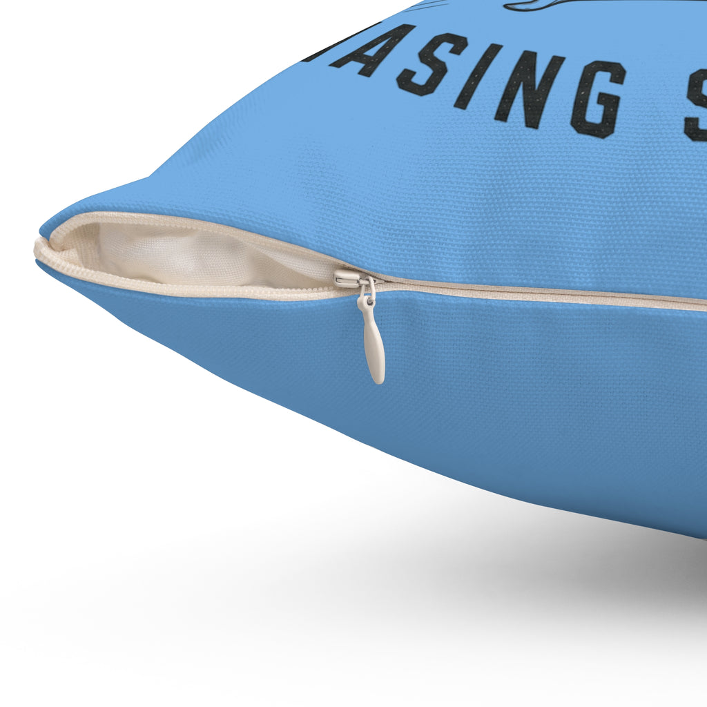 Aviation Pillow — "Turning Wrenches, Chasing Sunrises" Decorative Throw Pillow
