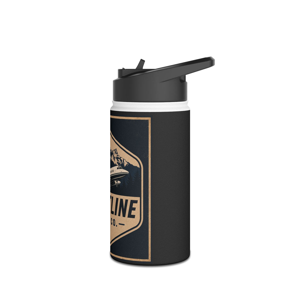 Flightline Trade Co. Stainless Steel Water Bottle — Adventure Plane Logo Insulated Bottle