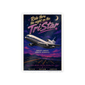 Gloss Poster - Retro Airplane Print "Nonstop Comfort, Nonstop Memories"