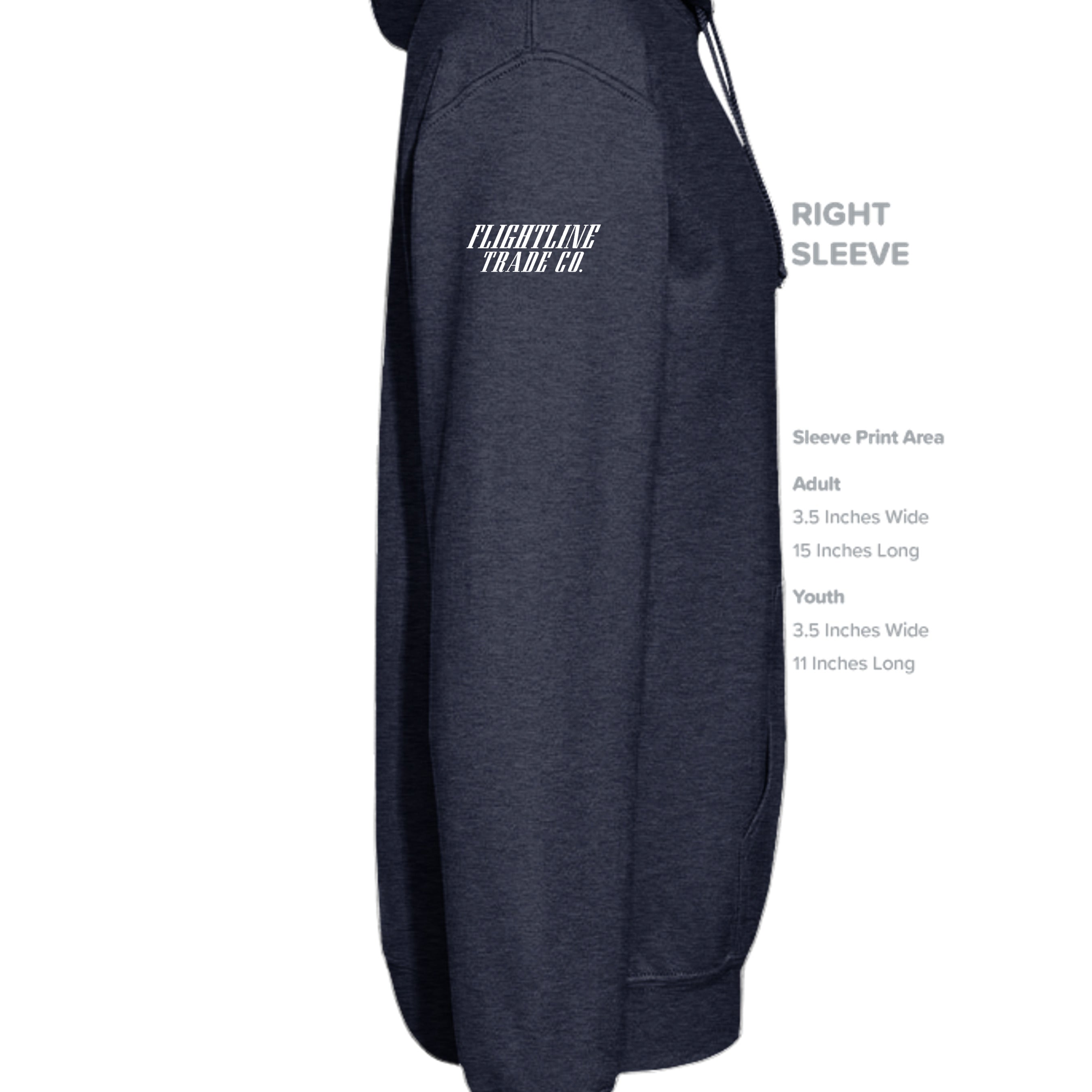 Classic Navy Heather - SS4500 - SLEEVE_RIGHT