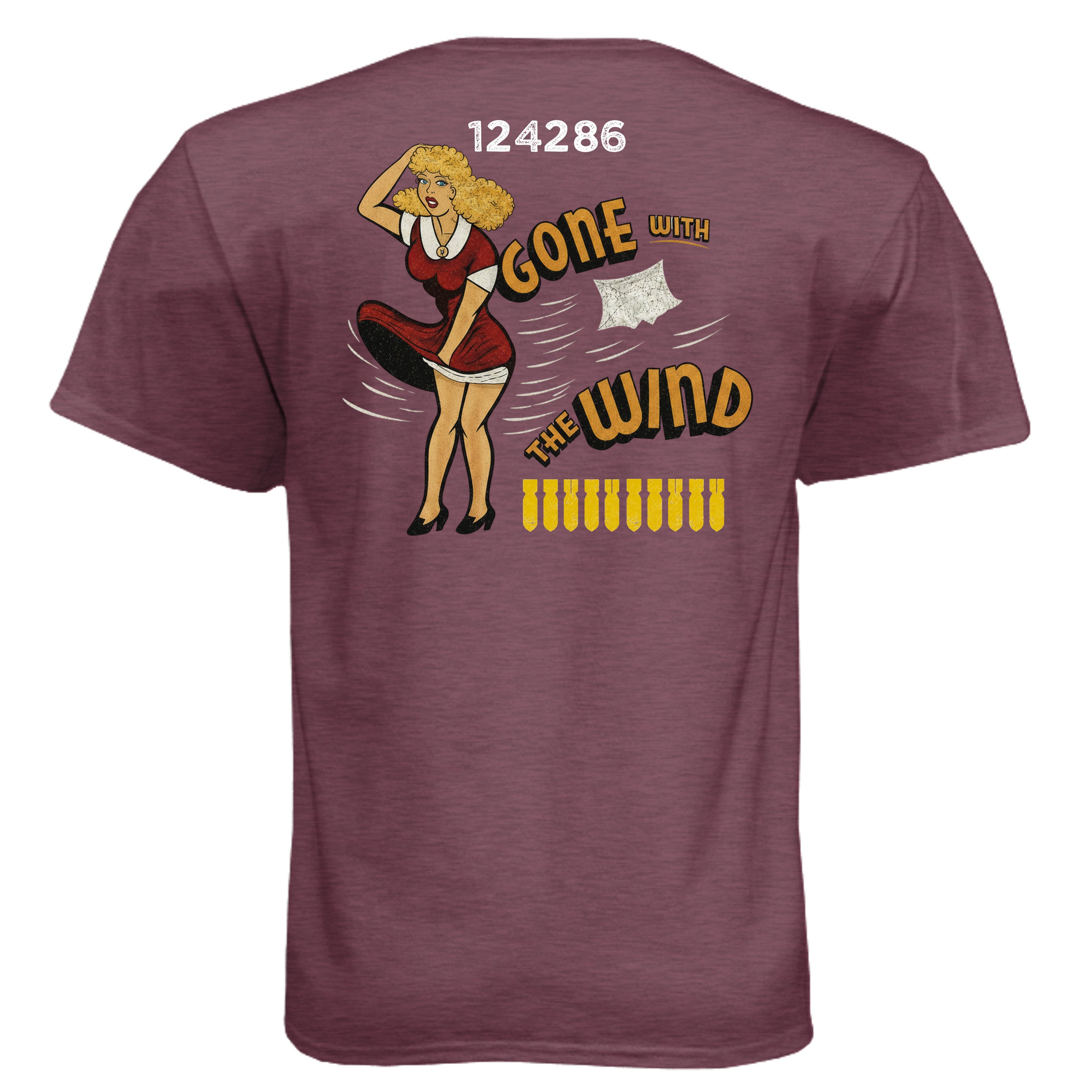 Heather Maroon - N6210 - BACK