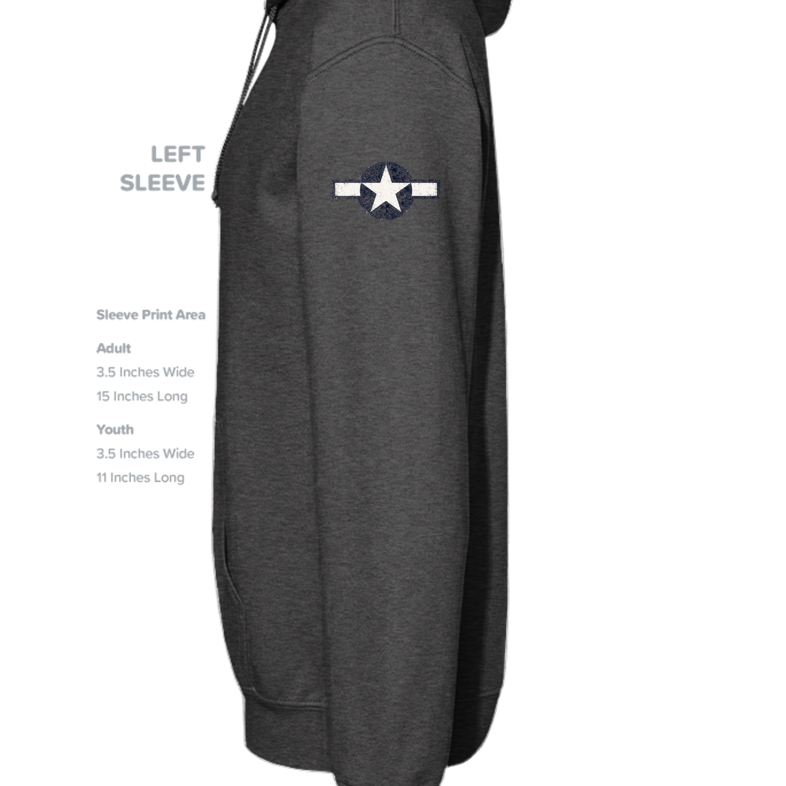 Charcoal Heather - SS4500 - SLEEVE_LEFT