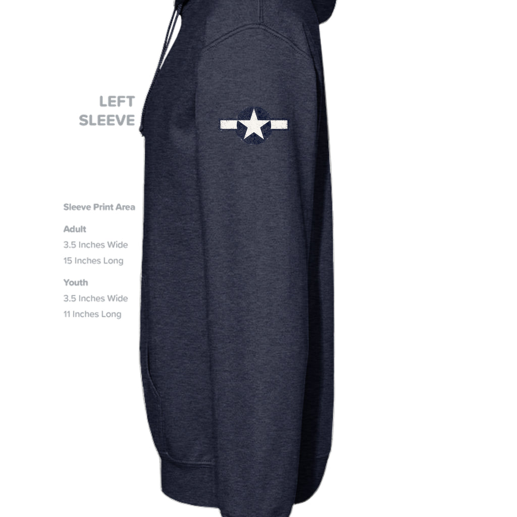 Classic Navy Heather - SS4500 - SLEEVE_LEFT