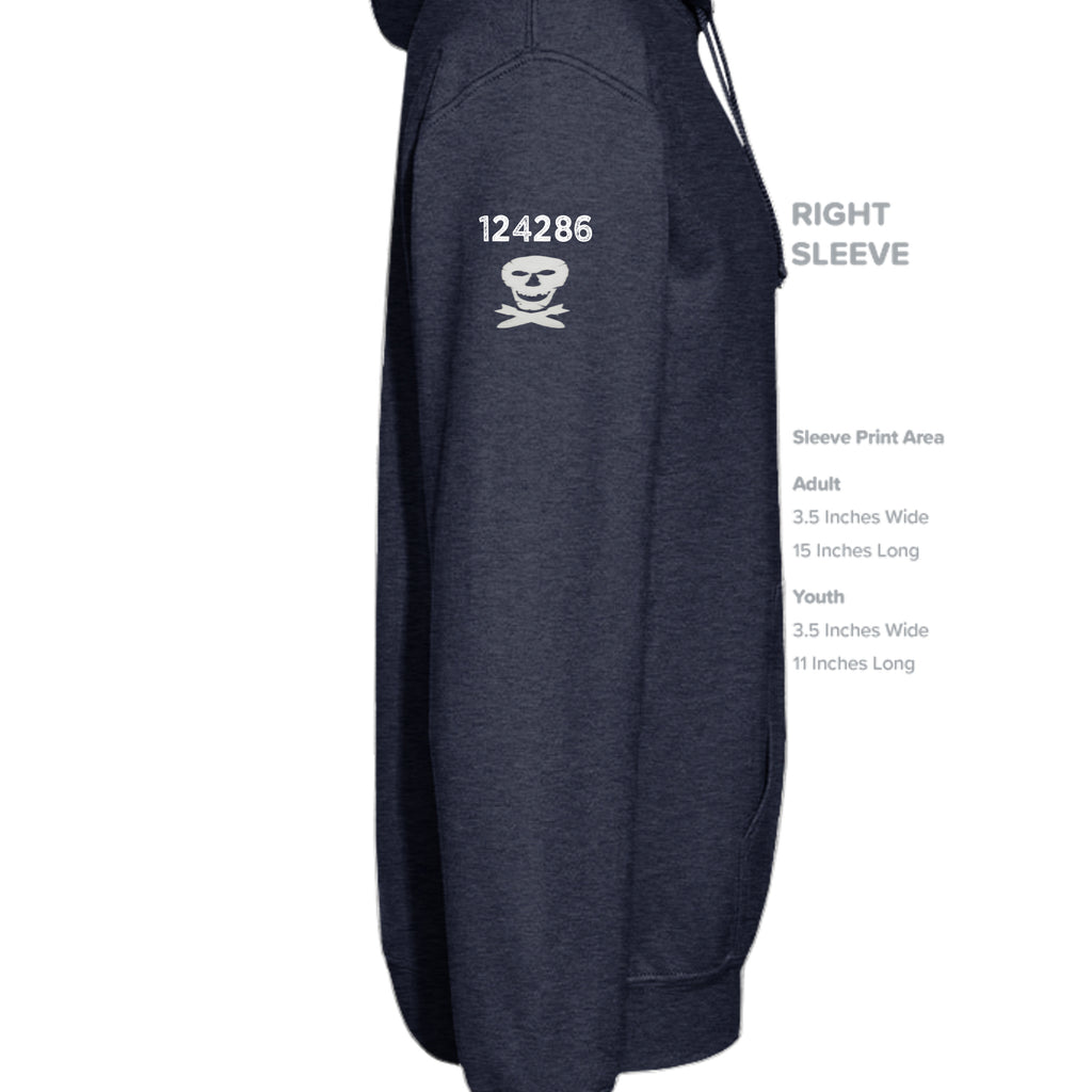 Classic Navy Heather - SS4500 - SLEEVE_RIGHT