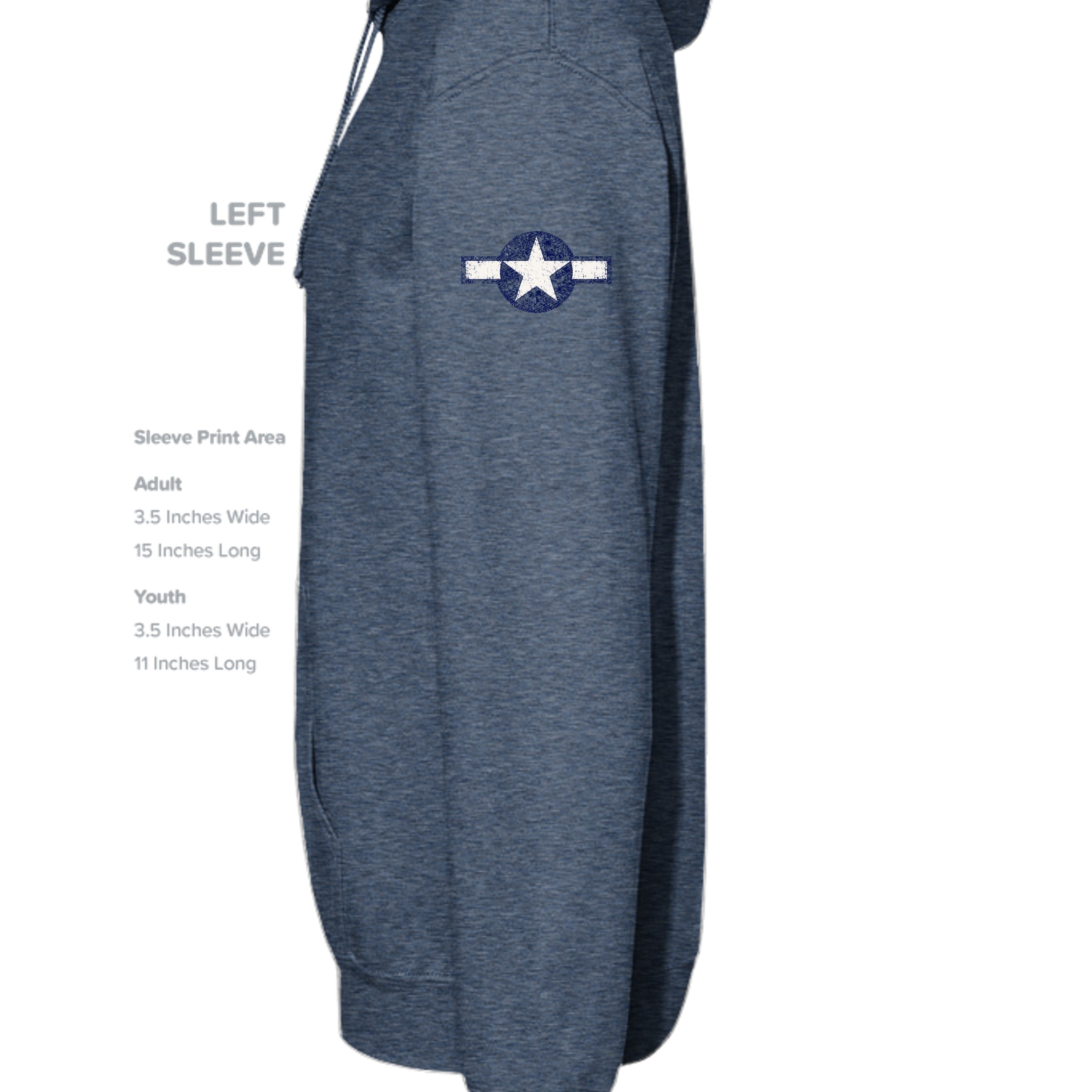 Vintage Heather Navy - 996 - SLEEVE_LEFT