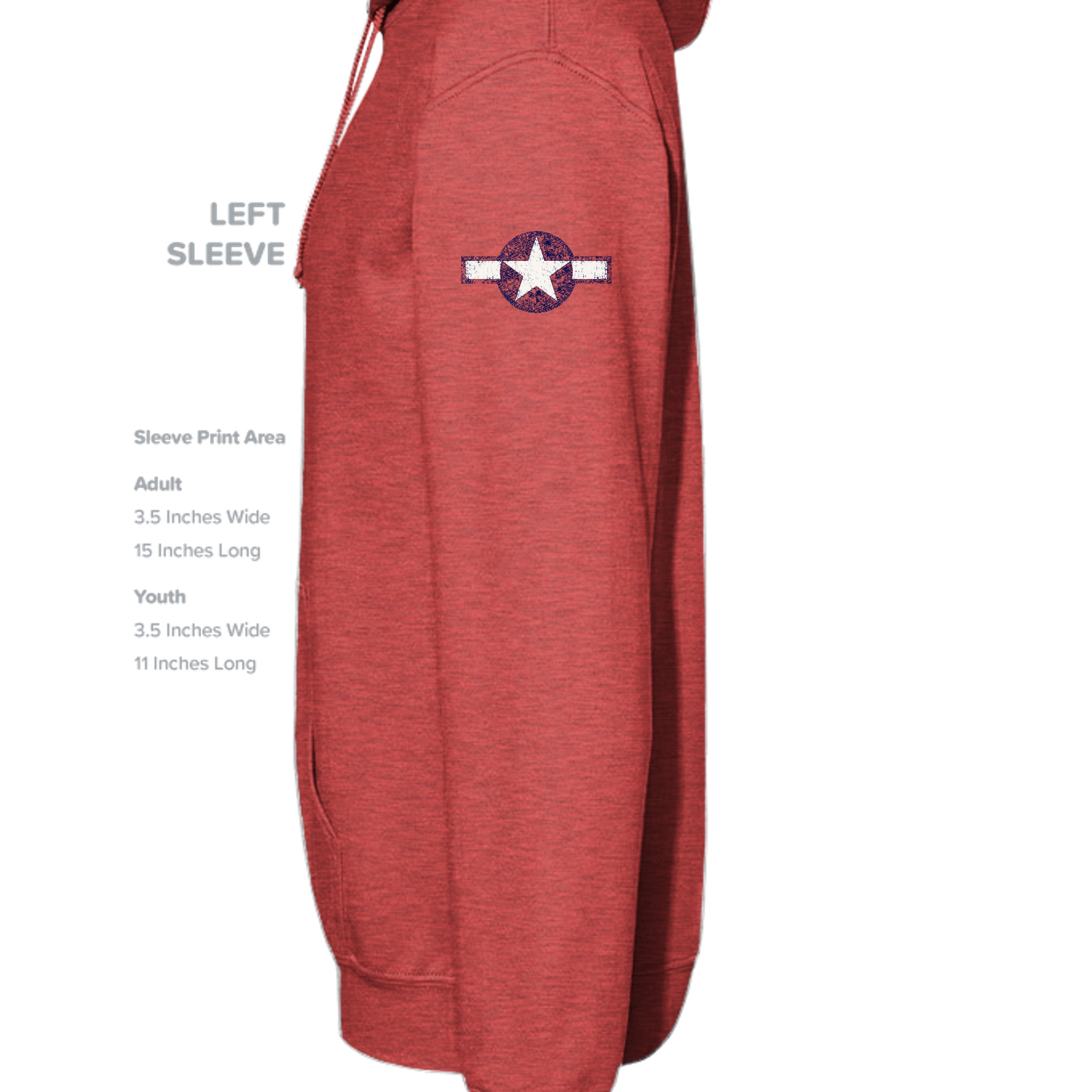 Vintage Heather Red - 996 - SLEEVE_LEFT