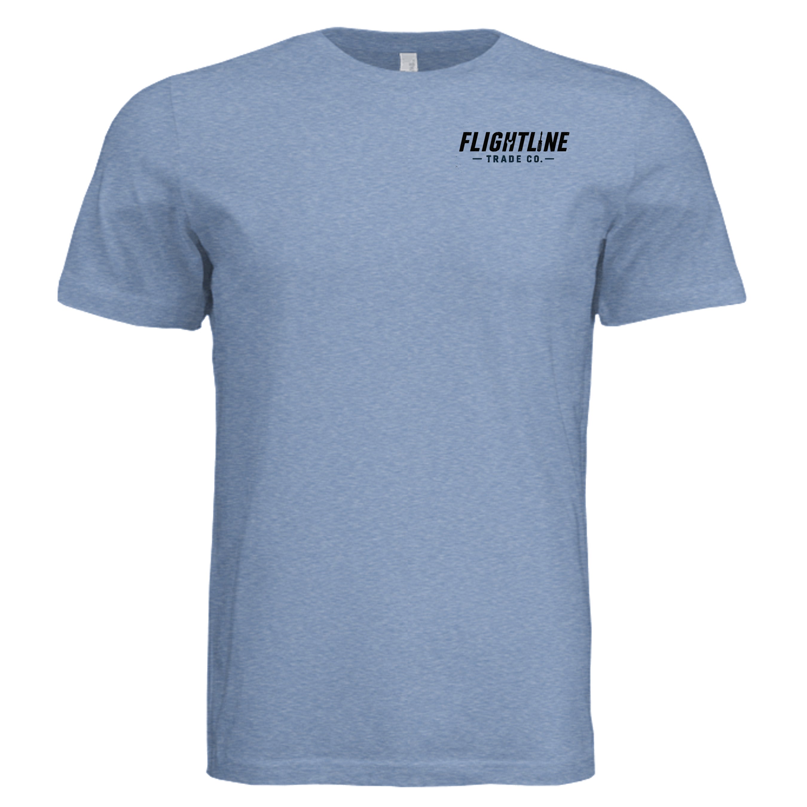 Solid Blue Triblend - 3413C - FRONT
