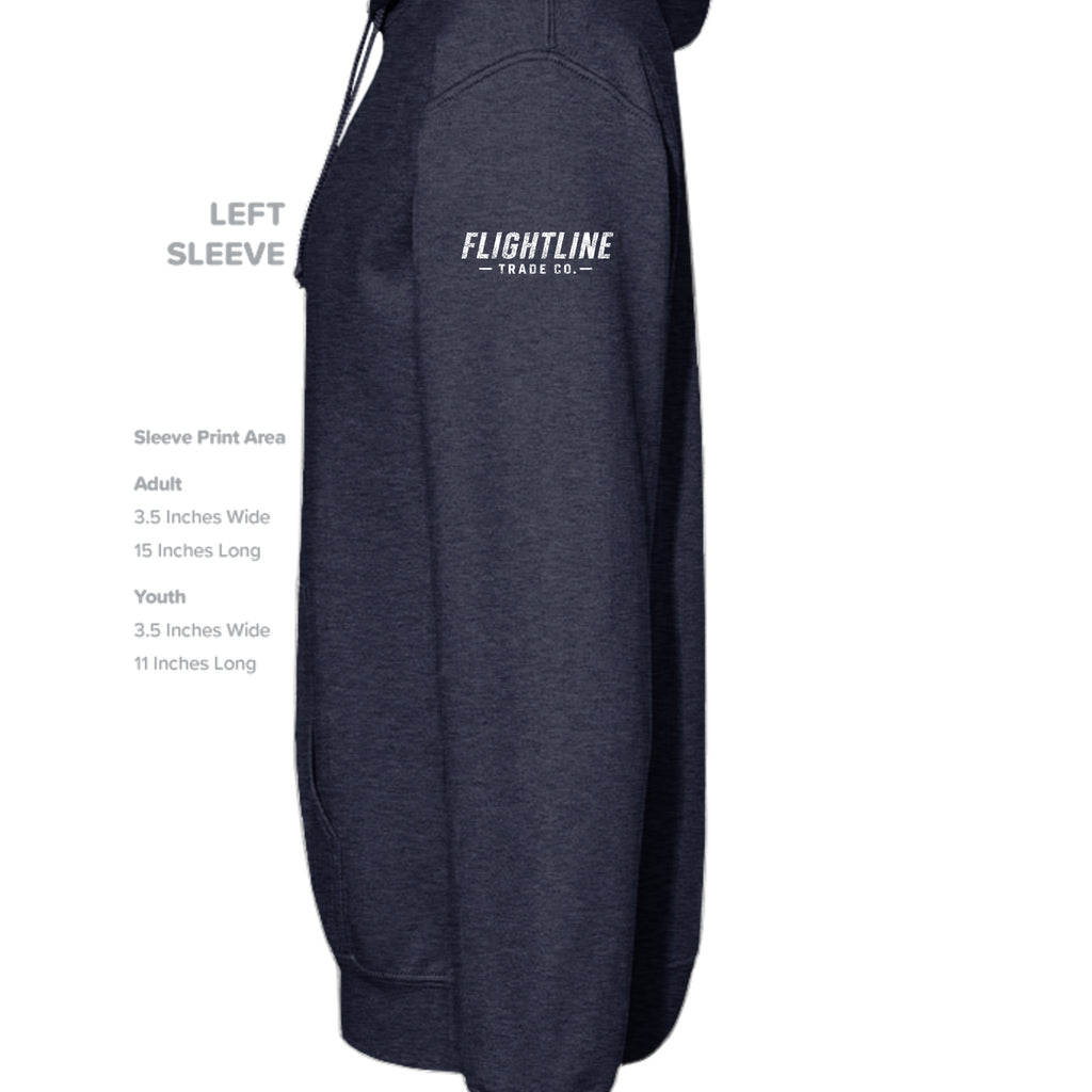 Classic Navy Heather - SS4500 - SLEEVE_LEFT