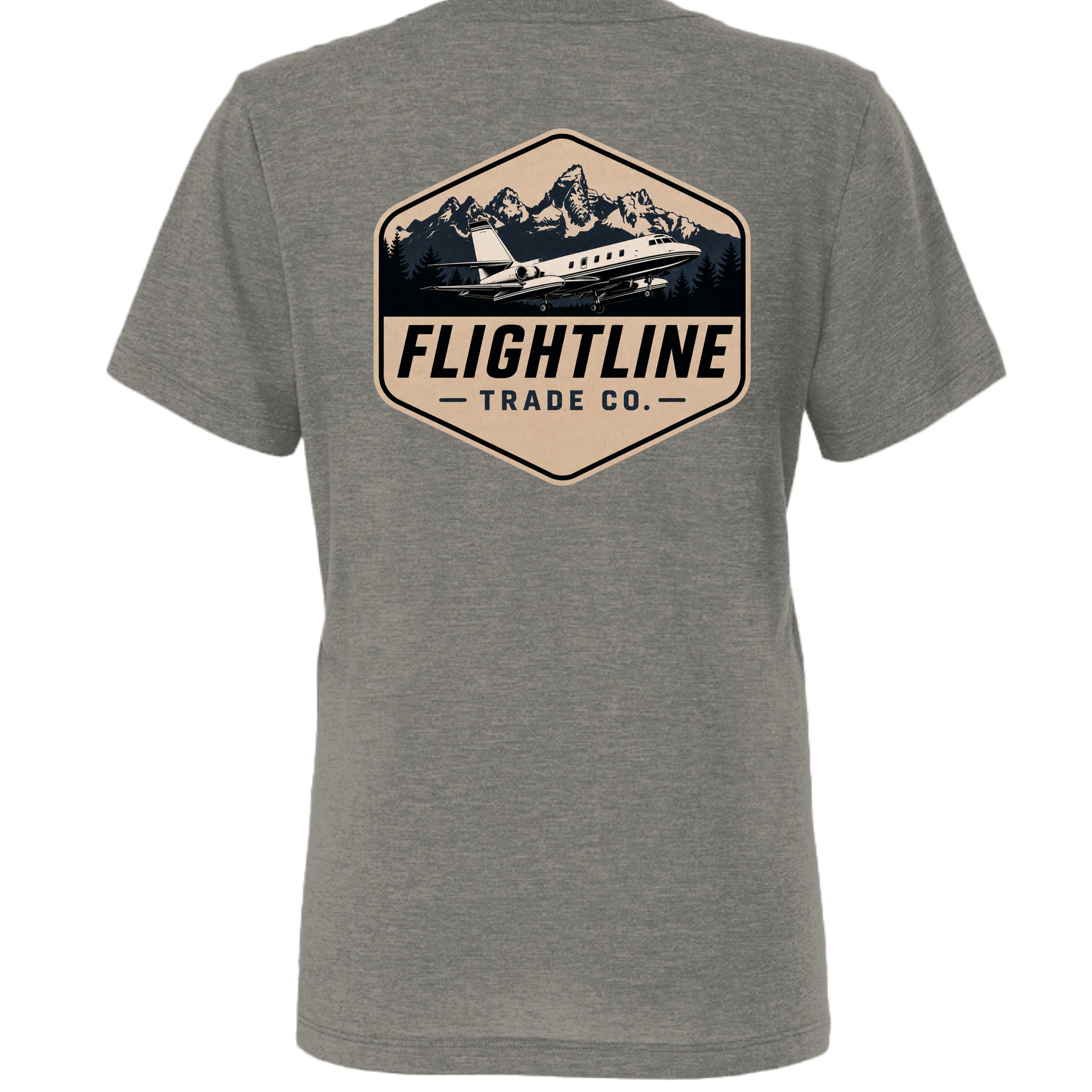 Charcoal-Black Triblend - 6413 - BACK