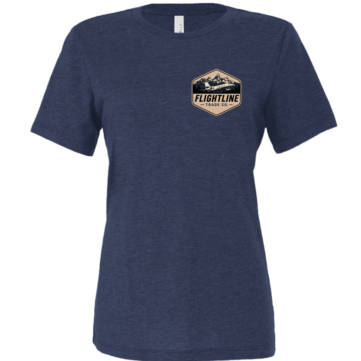 Solid Navy Triblend - 6413 - FRONT
